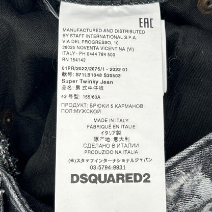 DSQUARED2 22AW Super Twinky Paint Denim Multi Size 42