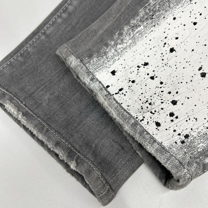DSQUARED 22SS Cool Guy D Paint Denim Jeans Gray Size 44