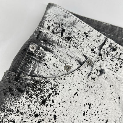 DSQUARED 22SS Cool Guy D Paint Denim Jeans Gray Size 44
