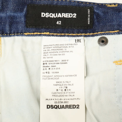 Dsquared2 DSQUARED Skater Dark Graffiti Wash Jeans Size 42