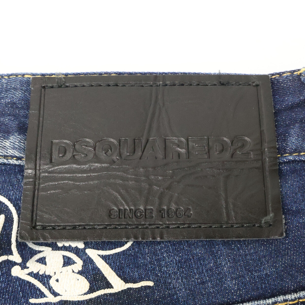Dsquared2 DSQUARED Skater Dark Graffiti Wash Jeans Size 42
