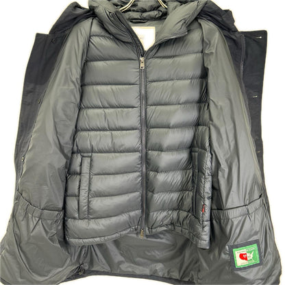 WOOLRICH ECO PARKA 3IN1 Down Jacket Blue Cotton Size M