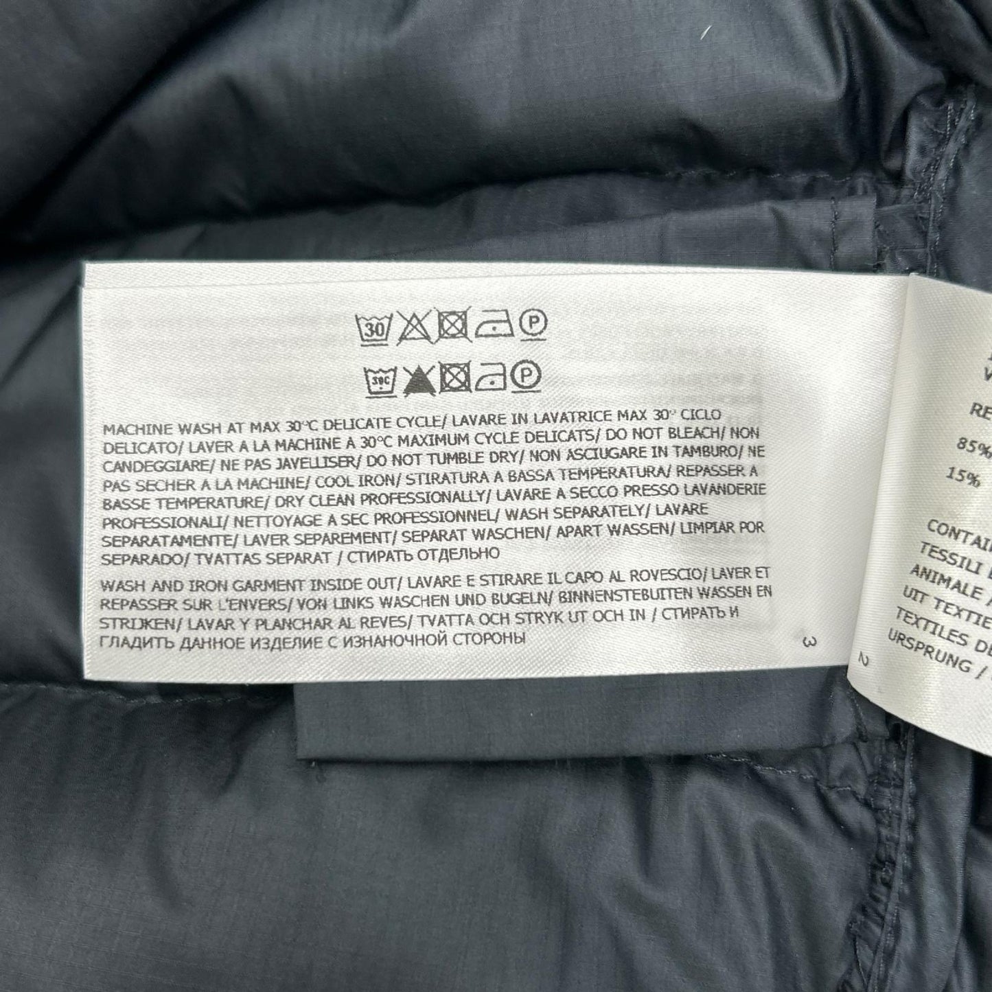 WOOLRICH ECO PARKA 3IN1 Down Jacket Blue Cotton Size M