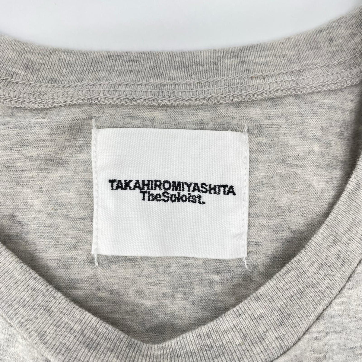 TAKAHIROMIYASHITA The SoloIst. Grey Pocket Tee Size 46