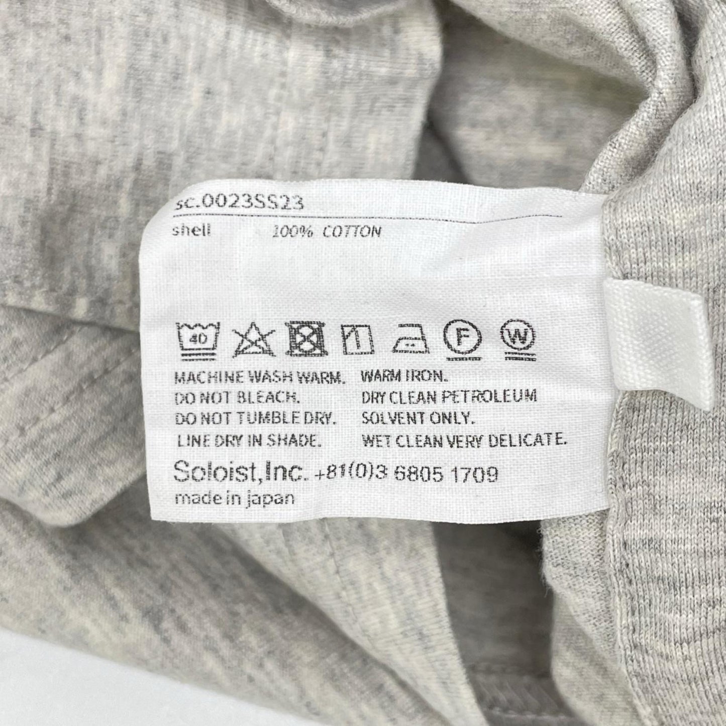 TAKAHIROMIYASHITA The SoloIst. Grey Pocket Tee Size 46