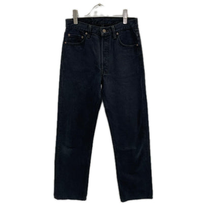 LEVI'S 90s USA 501 Garment Dyed Black Denim Jeans Size 29/34