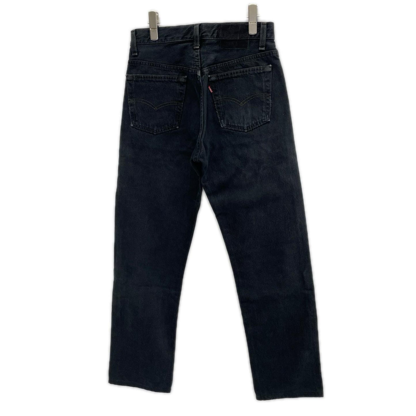 LEVI'S 90s USA 501 Garment Dyed Black Denim Jeans Size 29/34