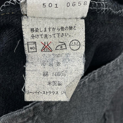 LEVI'S 90s USA 501 Garment Dyed Black Denim Jeans Size 29/34