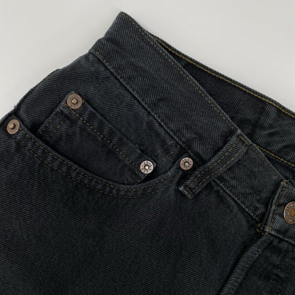 LEVI'S 90s USA 501 Garment Dyed Black Denim Jeans Size 29/34
