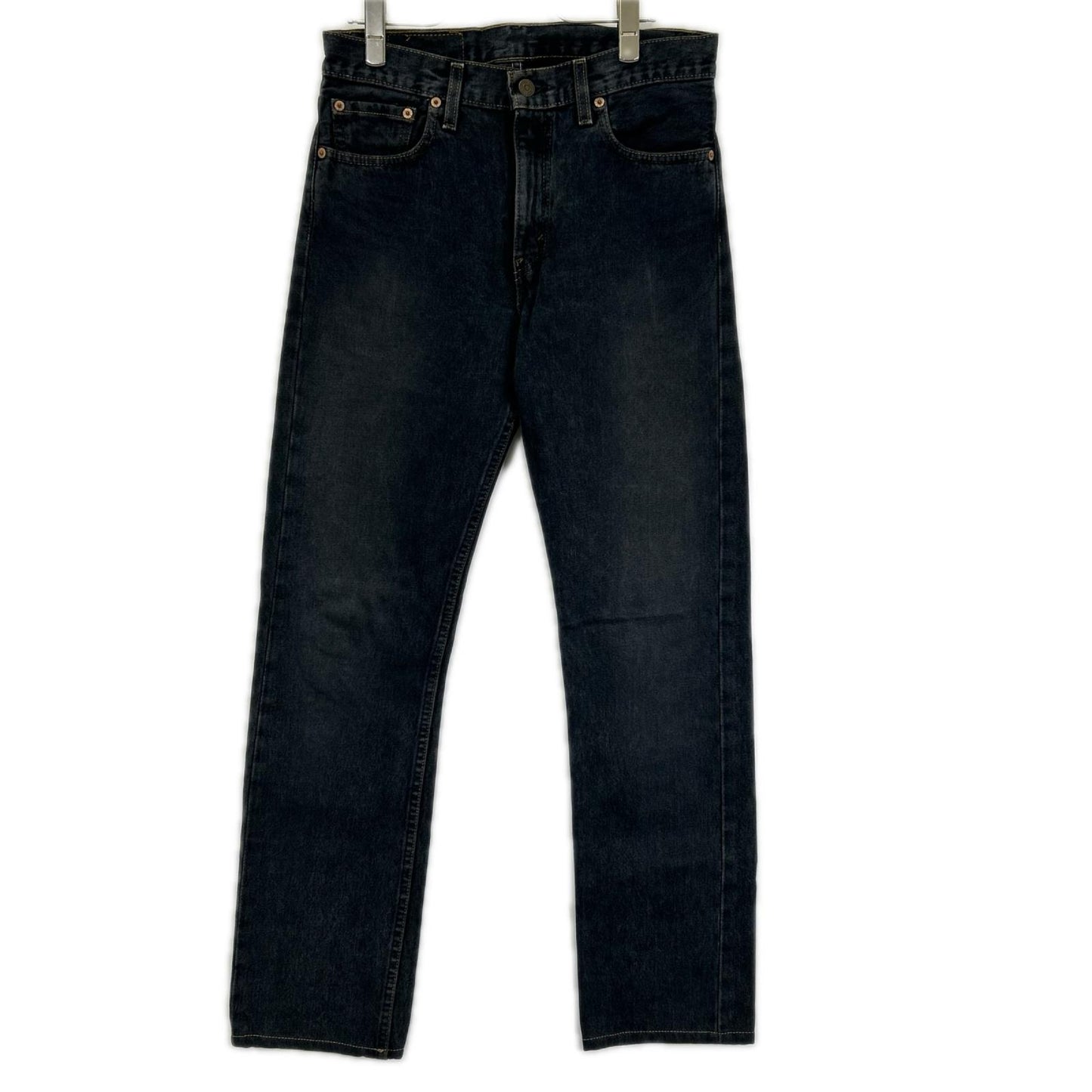 LEVI'S 00s USA 505 Yarn Dyed Black Denim Jeans Size 30/34