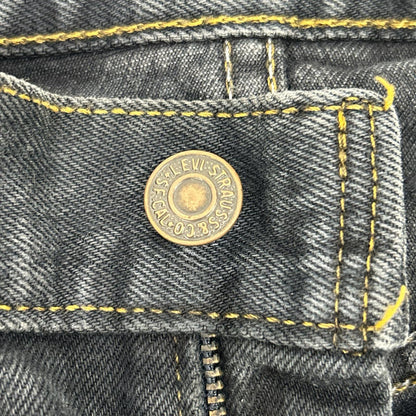 LEVI'S 00s USA 505 Yarn Dyed Black Denim Jeans Size 30/34