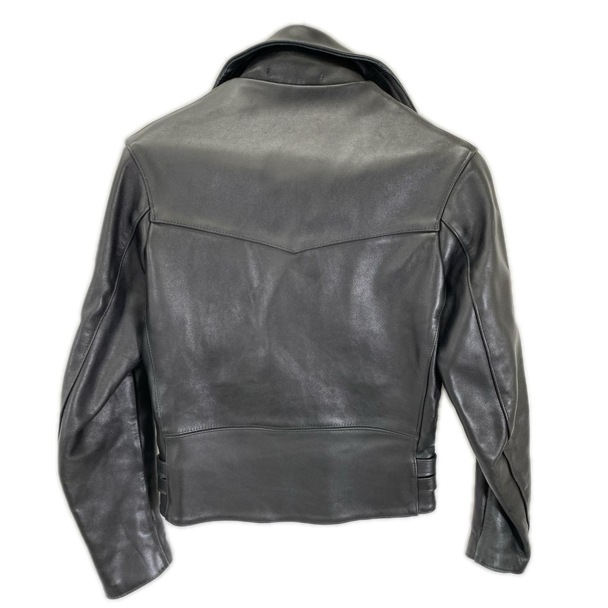 666 Black LJM-1TF Tartan Lining Side Rider Jacket Size 32