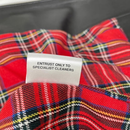 666 Black LJM-1TF Tartan Lining Side Rider Jacket Size 32