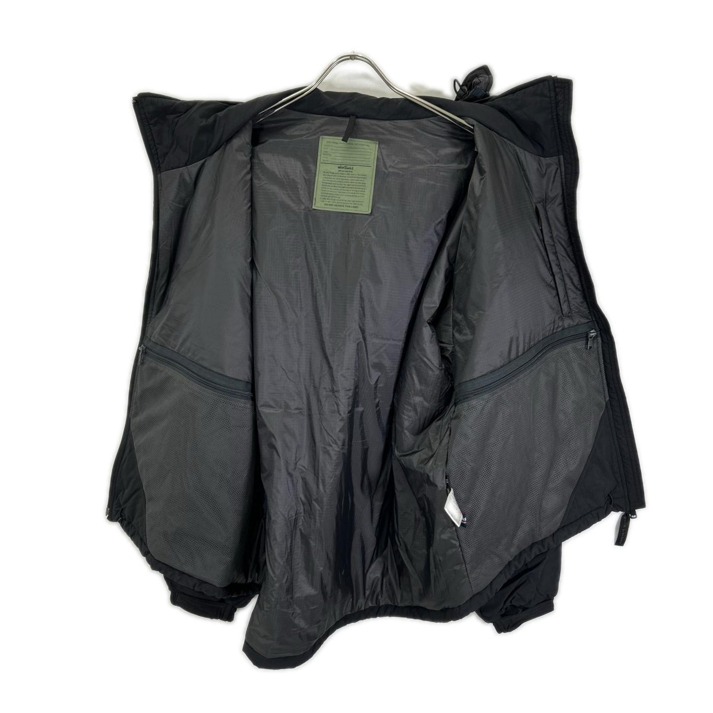 WILD THINGS Nylon Short Monster Parka Jacket Black Size M