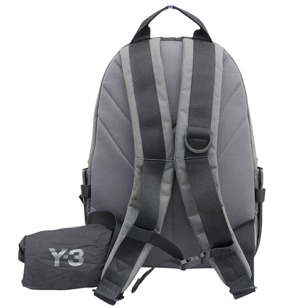 Y-3 Logo Print Backpack Charcoal