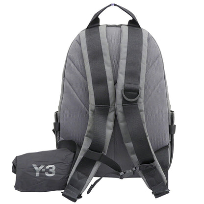 Y-3 Logo Print Backpack Charcoal
