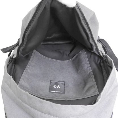 Y-3 Logo Print Backpack Charcoal