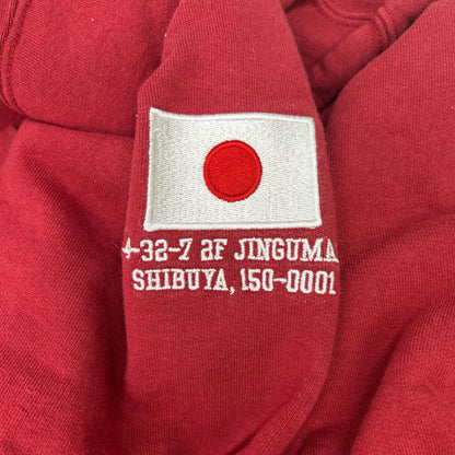 Supreme 26SS Shop Flag Half Zip Sweatshirt Red Size XL