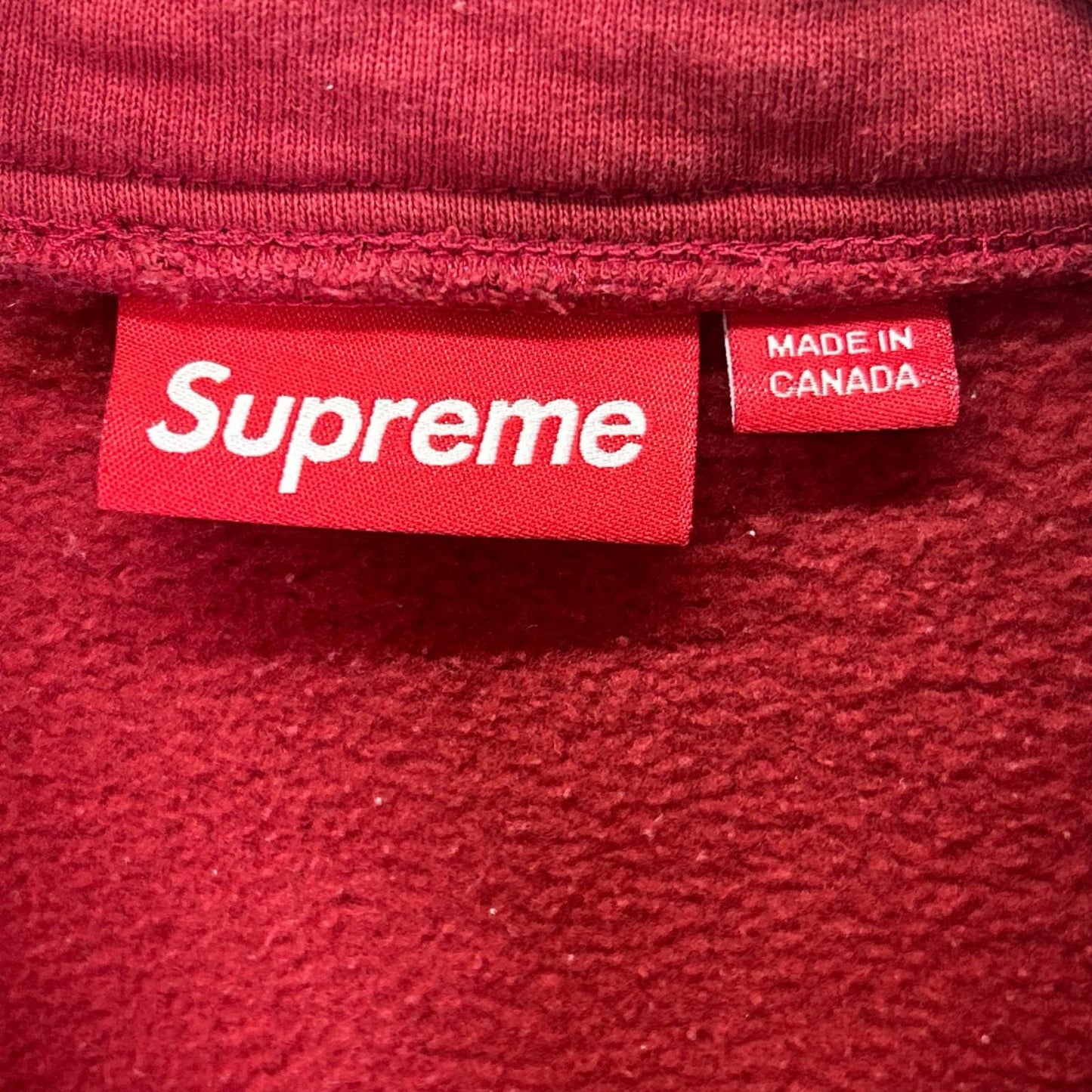 Supreme 26SS Shop Flag Half Zip Sweatshirt Red Size XL