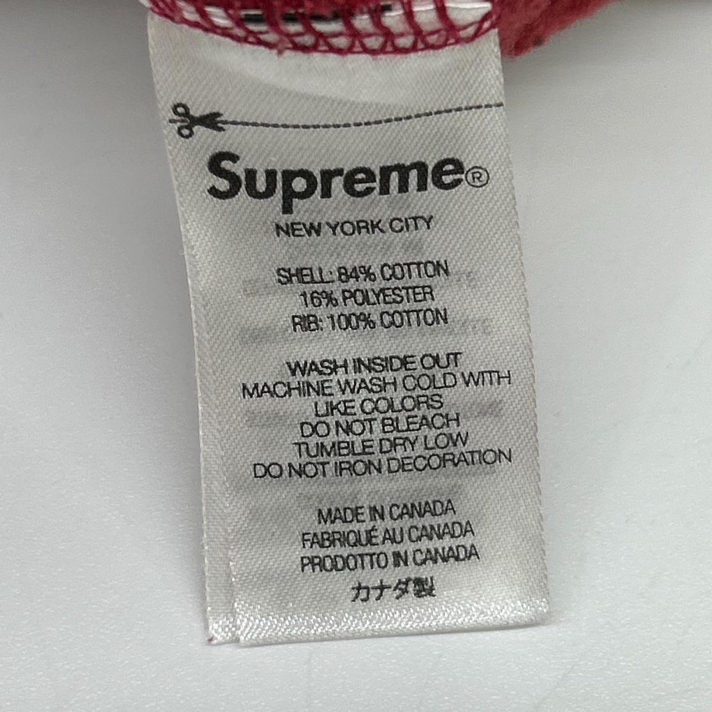 Supreme 26SS Shop Flag Half Zip Sweatshirt Red Size XL