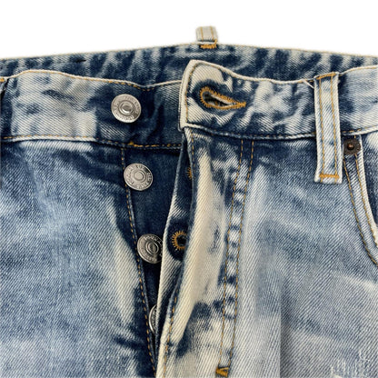 Dsquared2 DSQUARED Light Indigo Distressed Skater Size 44