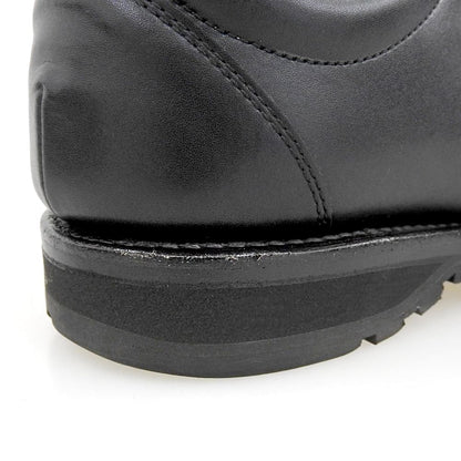 SHETLAND FOX Speyside Leather Sneakers Black Size 6