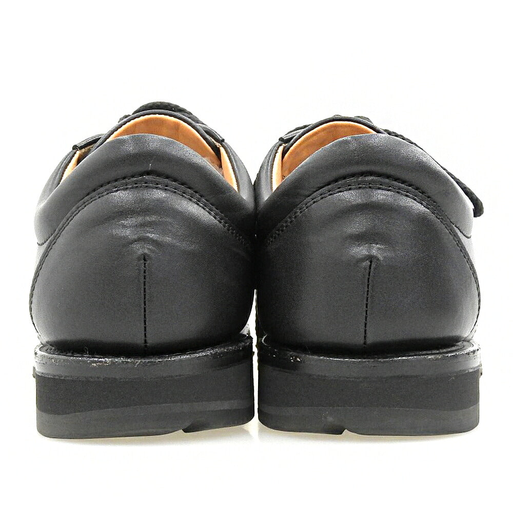 SHETLAND FOX Speyside Leather Sneakers Black Size 6