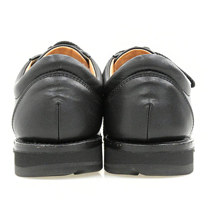 SHETLAND FOX Speyside Leather Sneakers Black Size 6
