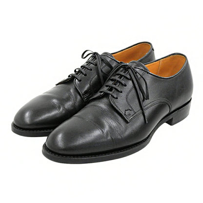 UNION IMPERIAL Derby Plain Leather Sneakers Black Size 6.5