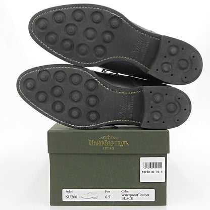 UNION IMPERIAL Derby Plain Leather Sneakers Black Size 6.5