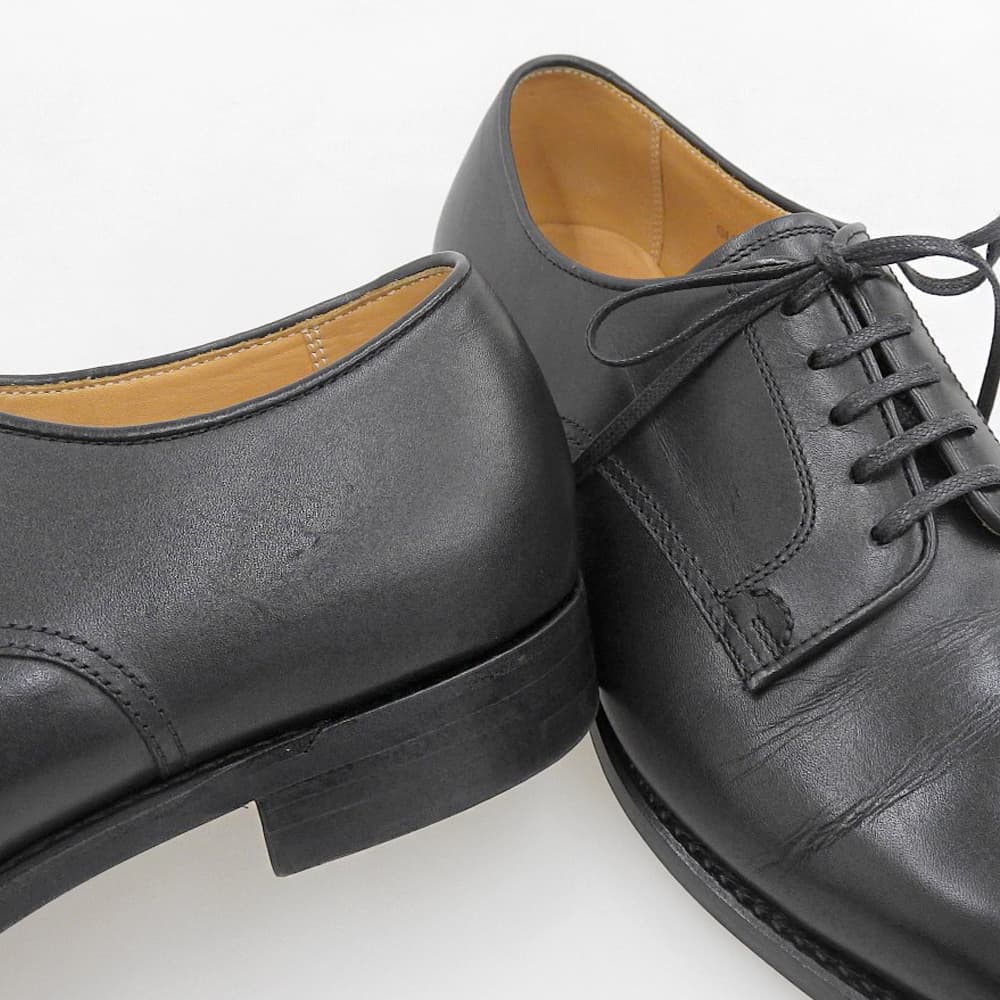 UNION IMPERIAL Derby Plain Leather Sneakers Black Size 6.5