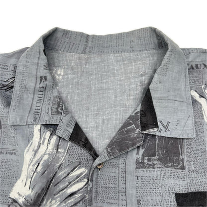 Porter Classic MONSIEUR KURATA Cotton Linen S/S Gray Size XL