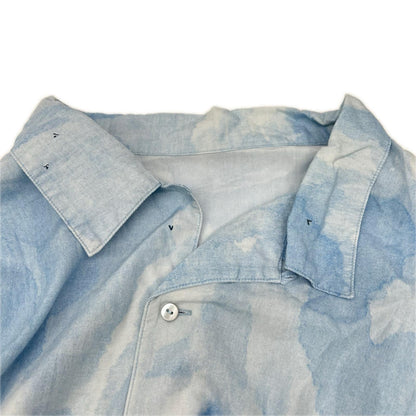 Porter Classic Lyocell Shell Button Shirt Blue Size XL