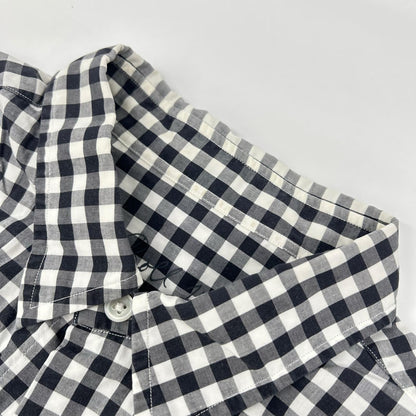 Porter Classic Cotton Roll Up Gingham Shirt Multi Size M
