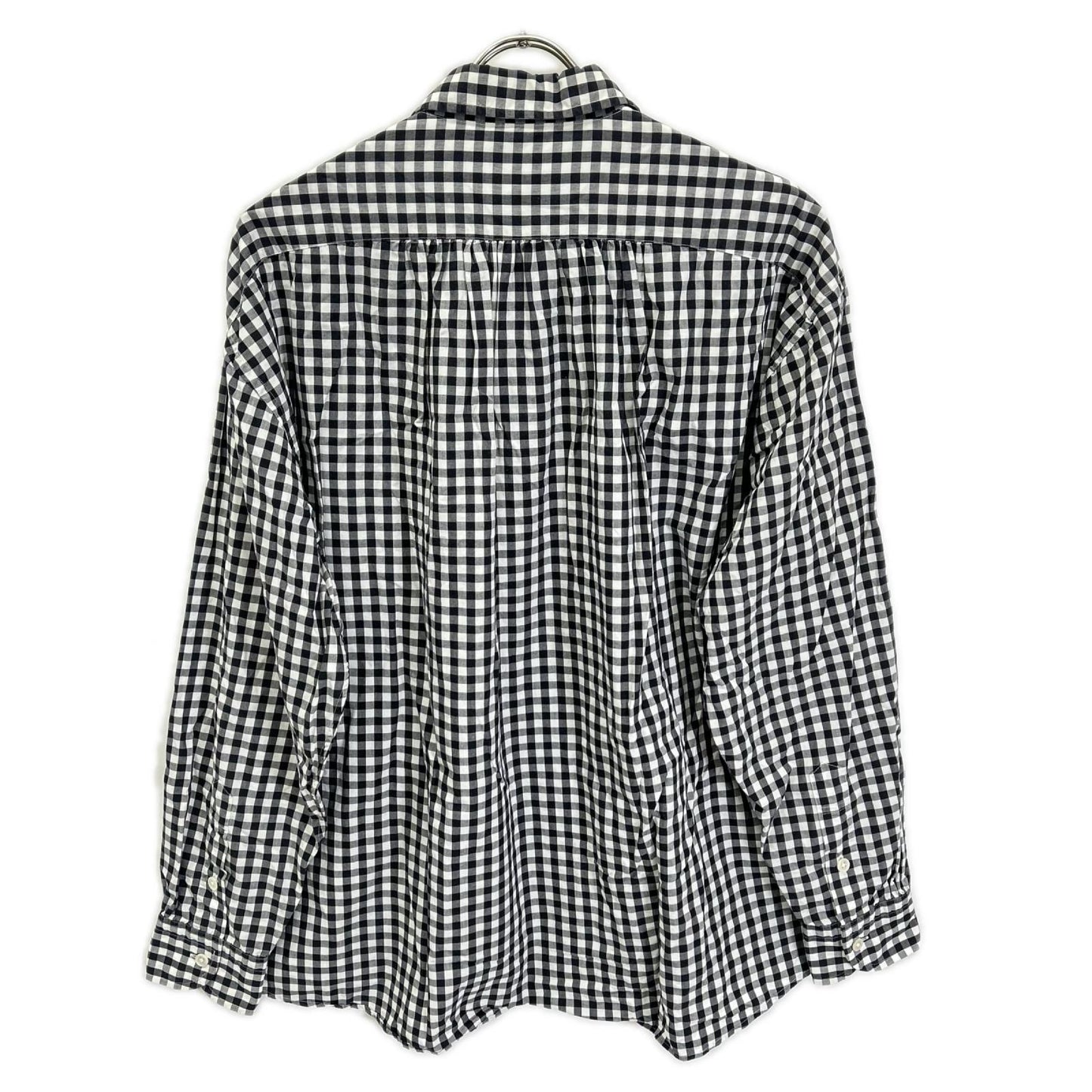 Porter Classic Cotton Roll Up Gingham Shirt Multi Size M