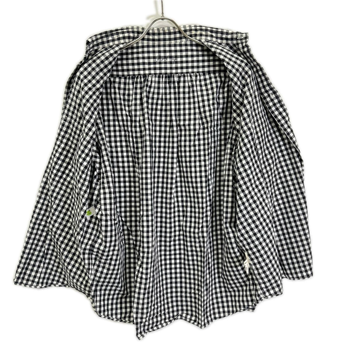 Porter Classic Cotton Roll Up Gingham Shirt Multi Size M