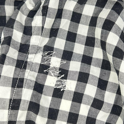 Porter Classic Cotton Roll Up Gingham Shirt Multi Size M