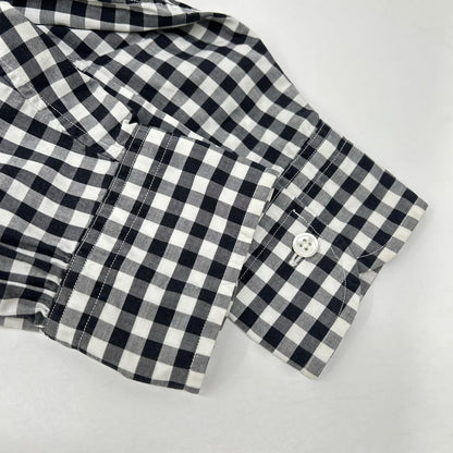 Porter Classic Cotton Roll Up Gingham Shirt Multi Size M