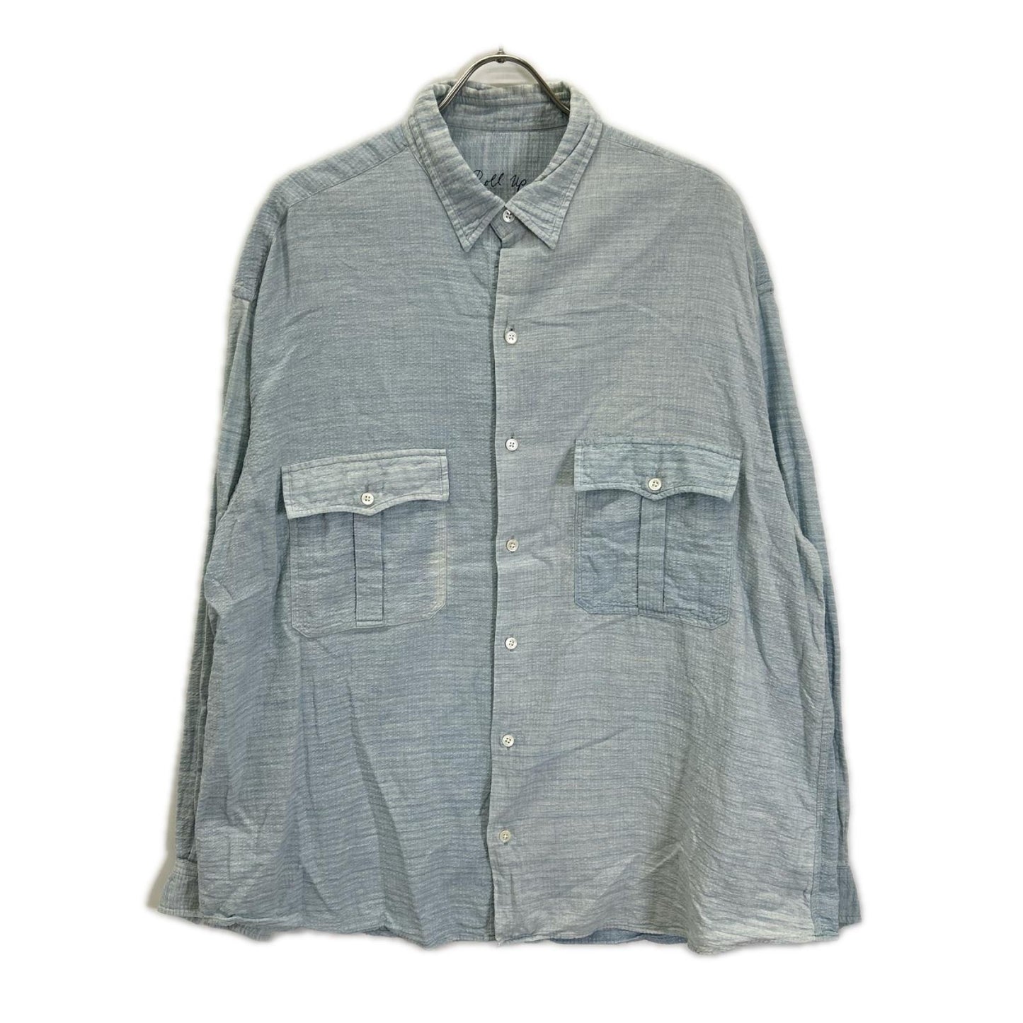 Porter Classic Light Blue Cotton Roll Shijira Stripe Size XL