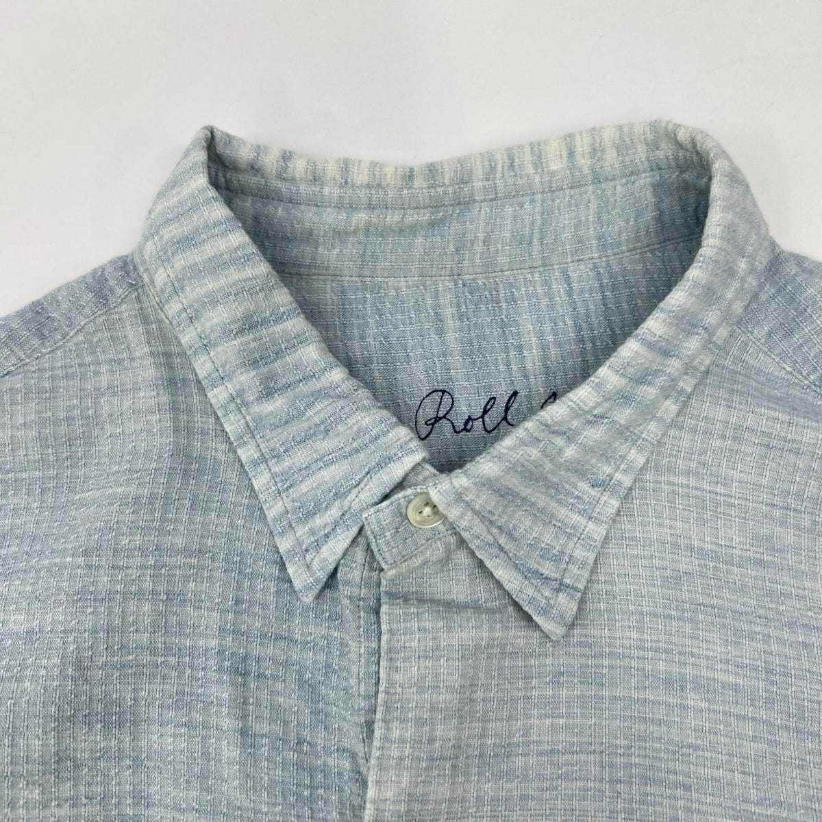 Porter Classic Light Blue Cotton Roll Shijira Stripe Size XL
