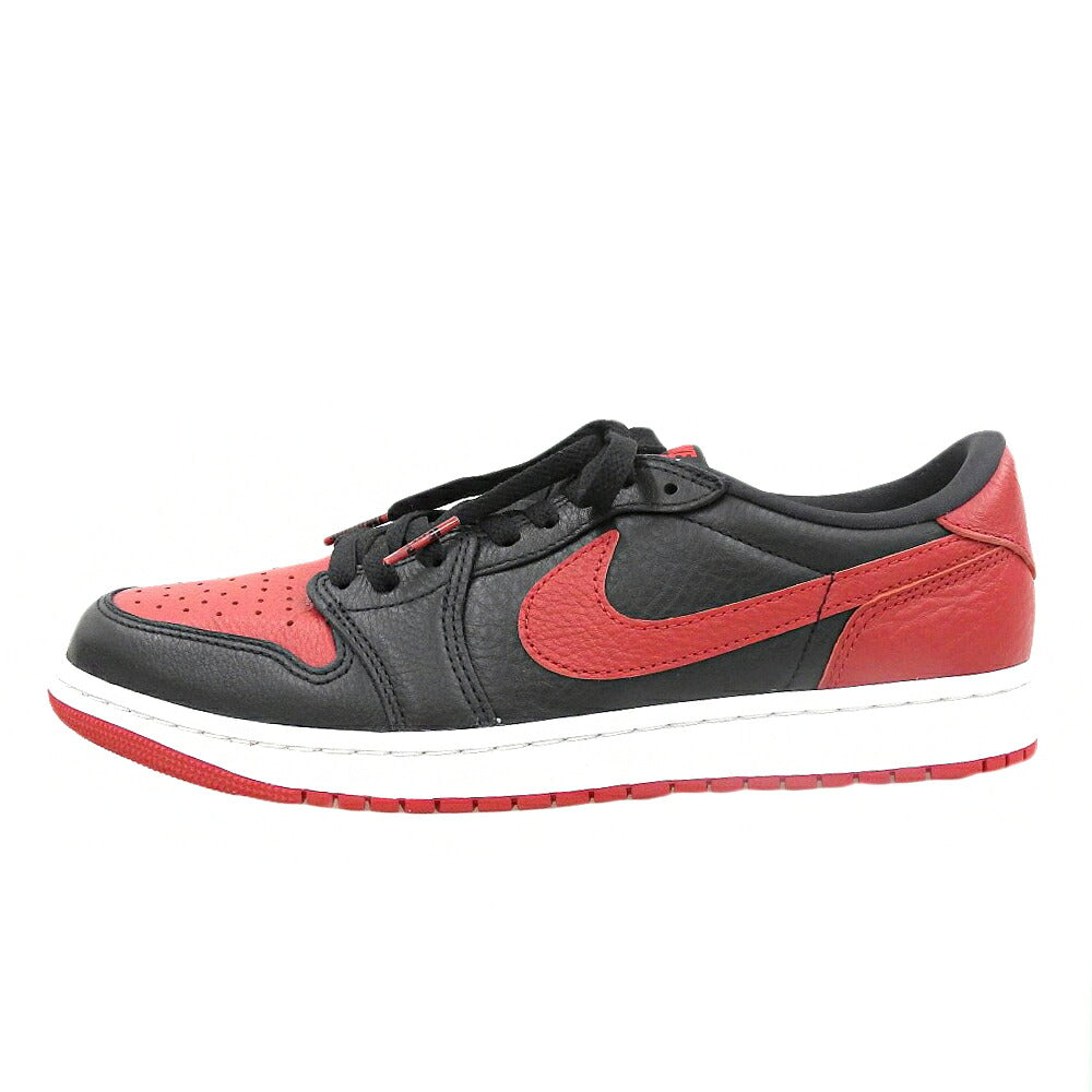 NIKE Air Jordan 1 Retro Low Sneakers Black/Red Size 10.5(US)