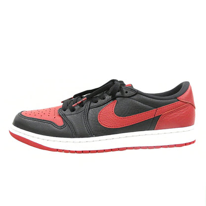 NIKE Air Jordan 1 Retro Low Sneakers Black/Red Size 10.5(US)