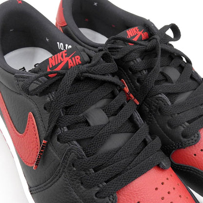 NIKE Air Jordan 1 Retro Low Sneakers Black/Red Size 10.5(US)