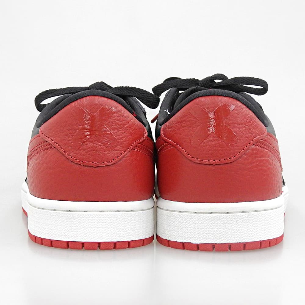 NIKE Air Jordan 1 Retro Low Sneakers Black/Red Size 10.5(US)