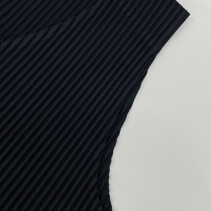 HOMME PLISSE ISSEY MIYAKE 25AW Pleated Vest Navy Size 2