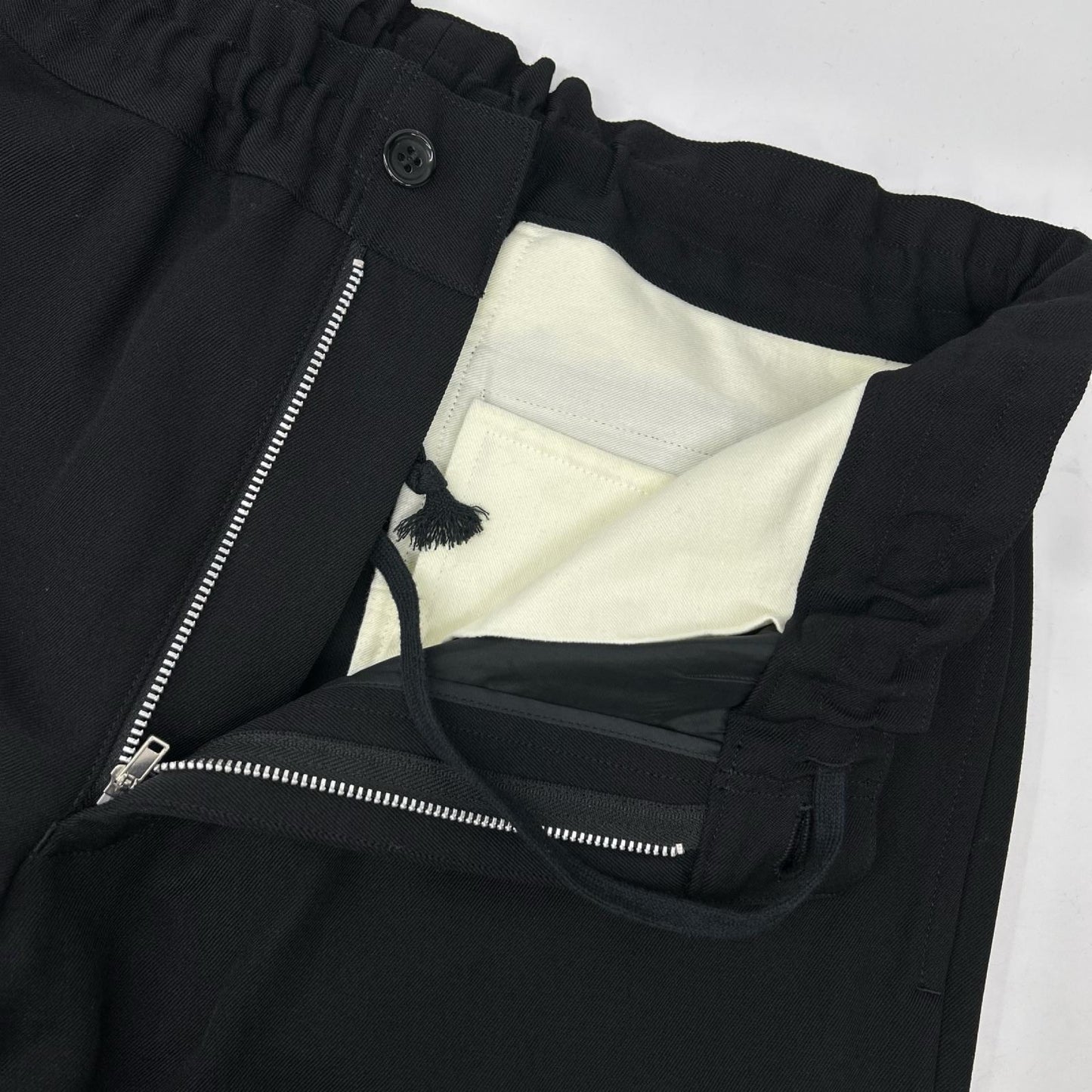 COMMEdesGARCONS H DEUX Wool Tapered Pants Black Size M