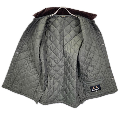 Barbour Liddesdale Nylon Quilted Jacket Green Size M