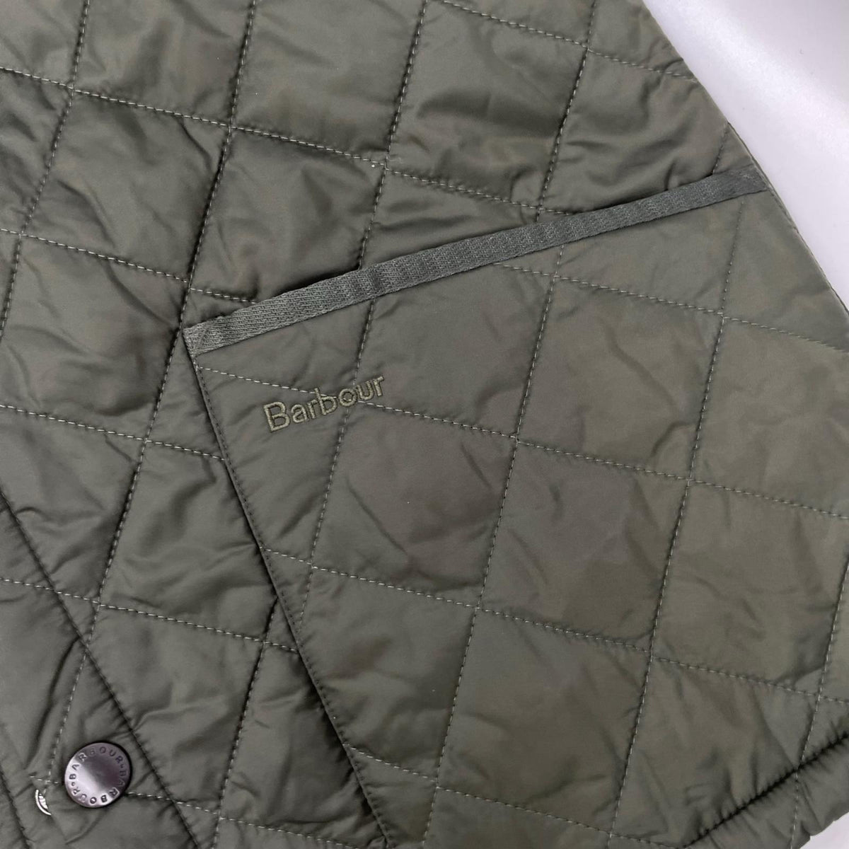 Barbour Liddesdale Nylon Quilted Jacket Green Size M