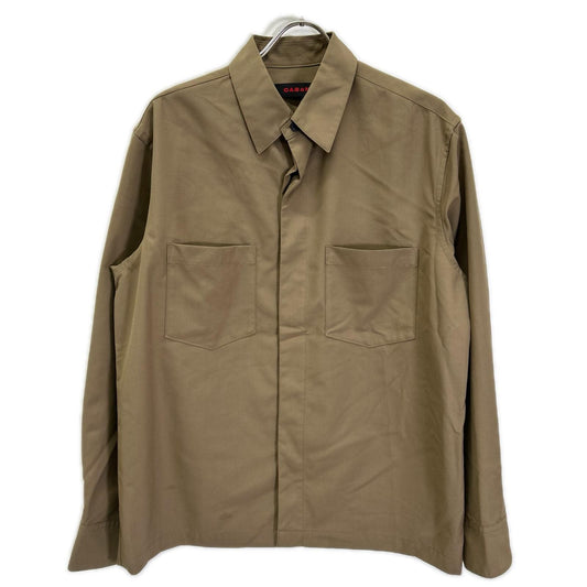 CABaN 20SS Rayon Wool Oversized Shirt Green Size M