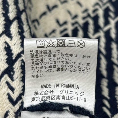 WAX Whiting Overshirt Check Cotton Jacket Navy/White Size M